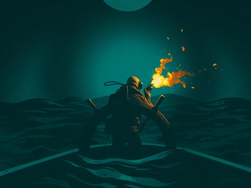 The Wreck Monarch Helm — back print artwork
