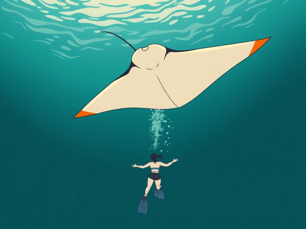 Manta Glow — back print
